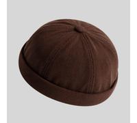 Uomo Rétro Velluto a Coste Cappello Brimless Rolled Polsino Regolabile Hip Hop