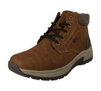 Uomo Rieker Tex Lambswool Foderato Zip & Pizzo Largo Fit Stivali Caviglia -
