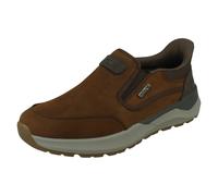 Uomo Rieker-Tex Leather Pronto To Go Slip On Tacchi Scarpe Mocassini Casual