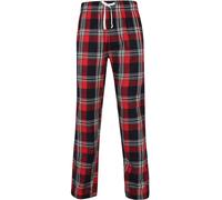 Uomo Rosso Verde O Bianco Tartan Cotone Lounge Pantaloni Pigiama Lungo