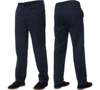Uomo Rugby Elastico IN Vita Pantaloni Lavoro Casual Elegante Tutti Taglie W30 -