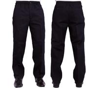 Uomo Rugby Trousers Casual Lavoro Pantaloni Smart Vita Elasticizzata All Taglie