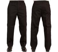 Uomo Rugby Trousers Casual Lavoro Pantaloni Smart Vita Elasticizzata All Taglie