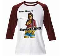Uomo Russ Meyers Supervixens Raglan Stile T Shirt Divertente Retrò Vintage Film