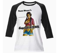 Uomo Russ Meyers Supervixens Raglan Stile T Shirt Divertente Retrò Vintage Film