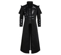 Uomo \ S Steampunk Nero Gotico Vittoriano Steampunk Assassino Elfo Pirata Jacket