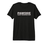 Uomo Saint Bernard Dad Dog Lover Typography Design Maglietta Premium