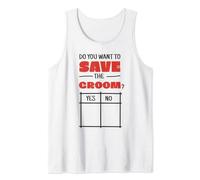Uomo Save The Groom - Firma e salva lo sposo - Addio al celibato Canotta