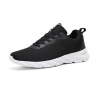 Uomo Scarpe da Corsa Sport Classica Stringata Sneaker Palestra Running Sneaker,Nero Bianco,40EU