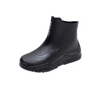 Uomo Scarpe da uomo Uomo e da donna Rain Water Shoes Couples' Same Top Rubber Shoes Casual Fashion Outdoor Work Fishing Car Wash Kitchen Non Overshoes Rain Pantofole Uomo Inverno, Le Noir, 45 EU