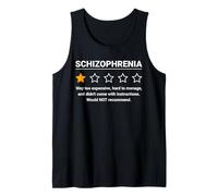 Uomo Schizofrenia Valutazione a Una Stella Consapevolezza della schizofrenia Divertente Canotta