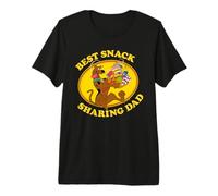 Uomo Scooby-Doo Father's Day Best Snack Sharing Dad Maglietta Premium