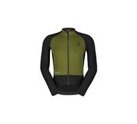 Uomo scott rc pro warm hybrid windstopper long sleeve giacca nero verde