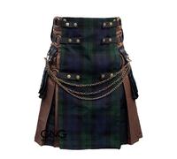 Uomo Scozzese Gotico Kilt Anteriore Grembiule Antico Catena Moderno Utilità