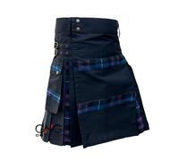 Uomo Scozzese Gotico Kilt Anteriore Grembiule Tartan Stile Modern Utilità 71.1cm