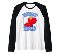 Uomo Sesame Street Father's Day Elmo Best Dad Maglia con Maniche Raglan