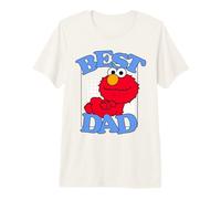 Uomo Sesame Street Father's Day Elmo Best Dad Maglietta Premium