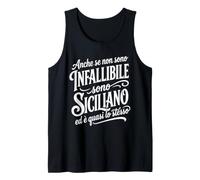 Uomo Siciliano Divertente Orgoglio Sicilia Frase Canotta