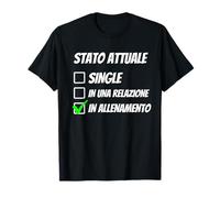 Uomo Single Scapolo Allenamento Palestra Divertente Maglietta