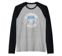 Uomo Skateboarding Papà Skateboard Skateboarder Daddy Maglia con Maniche Raglan