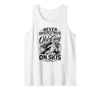 Uomo Ski Dad Mai Sottovalutare Un Vecchio su Sci Sci Canotta