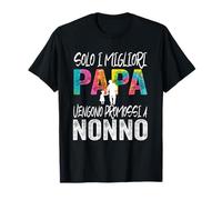 Uomo Solo I migliori papà vengono promossi a nonno Maglietta Maglietta