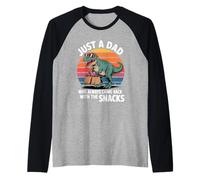 Uomo Solo Un papà Che è tornato con Snack Dino Maglia con Maniche Raglan