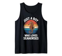 Uomo Solo Un Ragazzo Che AMA i cavallucci marini Ocean Vintage Sea Horse Lover Canotta