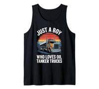 Uomo Solo Un Ragazzo Che AMA Il Futuro Autista di Camion petroliera Canotta