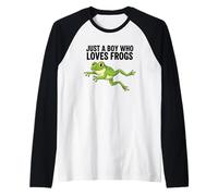 Uomo Solo Un Ragazzo Che AMA Le Rane Maglia con Maniche Raglan