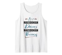 Uomo Sono macedone Fare Cose macedoni Macedonia del Nord Canotta