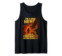 Uomo Sono un papà eroe e un pompiere - niente mi spaventa Canotta