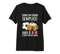Uomo Sono Un Uomo Semplice Amo Il Bari Maglietta Premium