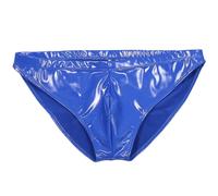 Uomo Spandex Simil Latex Slip Intimo Effetto Bagnato Tanga Lingerie Notte Nuovo