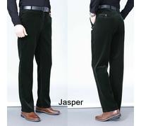 Uomo Spesso Velluto a Coste Corda Pantaloni Gamba Dritta Formali Classico Smart