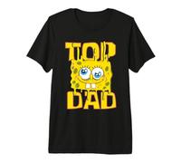 Uomo Spongebob Squarepants Father's Day Top Dad Sponge Face Maglietta Premium
