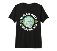 Uomo Spongebob Squarepants Father's Day World's Most Handsome Dad Maglietta Premium