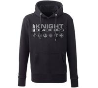 Uomo Star Wars Jedi Cavaliere Nero Ops Div. Felpa Ultimo Episode VIII 8 Han Solo