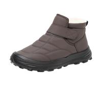 Uomo Stivali Da Neve Invernali Caldo Scarpe Foderata Pelliccia Inverno Stivaletti Impermeabili Cotone Caviglia Stivaletto Antiscivolo Da Trekking Scarponcini Con Strappo Tinta Unita All'Aperto