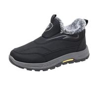Uomo Stivali Da Neve Invernali Stivaletti Con Caldi Foderati Pelliccia Scarpe Da Trekking Antiscivolo Sneaker Tinta Unita Impermeabili Slip-On Stivaletto Termici Ortopediche Sneakers Per Corsa E Sci