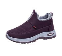 Uomo Stivali Da Neve Invernali Stivaletti Scarpe Caldi Foderati Pelliccia Sneaker Antiscivolo Ortopediche Sneakers Casual Sportivo Stivaletto Tinta Unita Slip-On Per Inverno Outdoor Trekking
