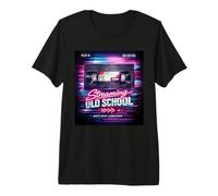 Uomo Streaming Old School Video Retro 80s 90s Tape Maglietta Premium