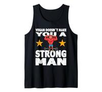 Uomo Strongman Vestito Vegano Non Fa Forte Bodybuilding Canotta