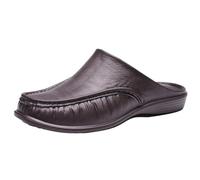 Uomo Summer Indoor and Outdoor Wear Home Men's Fashion Soft Bottom Half Slippers Border Large Size Lightweight Baotou Slippers Uomo Pantofole 43 Foderate, marrone, 45 EU