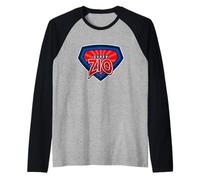 Uomo Super Zio Italiano Zio Divertente Maglia con Maniche Raglan