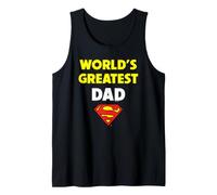 Uomo Superman Father's Day World Greatest Dad Canotta