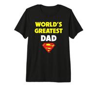 Uomo Superman Father's Day World Greatest Dad Maglietta Premium