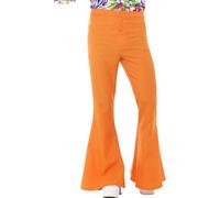 Uomo Svasato Pantaloni Costume 60s 70s Discoteca Retrò Festa Hippie Adulti