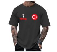 Uomo T-Shirt - T Shirt Uomo Bianca T-Shirt da Uomo a Maniche Corte Estiva Casual ventilata per Le Vacanze al Mare con Stampa di Scimmie