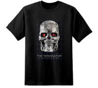 Uomo T600 Terminator T Shirt Cyberdyne Systems Skynet T800 T1000 Film Retrò